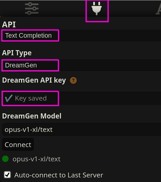 Connecting to DreamGen