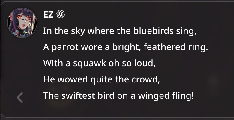 Example message